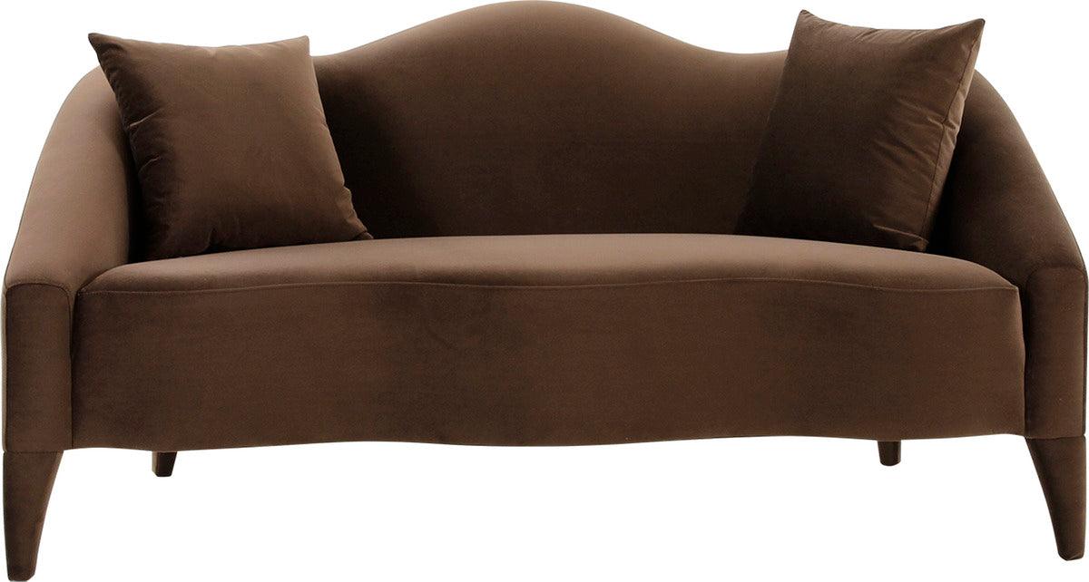 Tov Furniture Loveseats - Naya Chocolate Velvet Loveseat