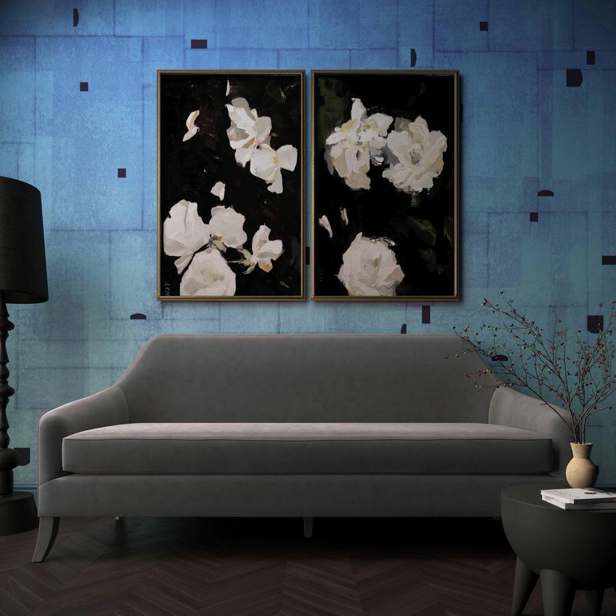 Tov Furniture Sofas & Couches - Neveah Grey Velvet Sofa