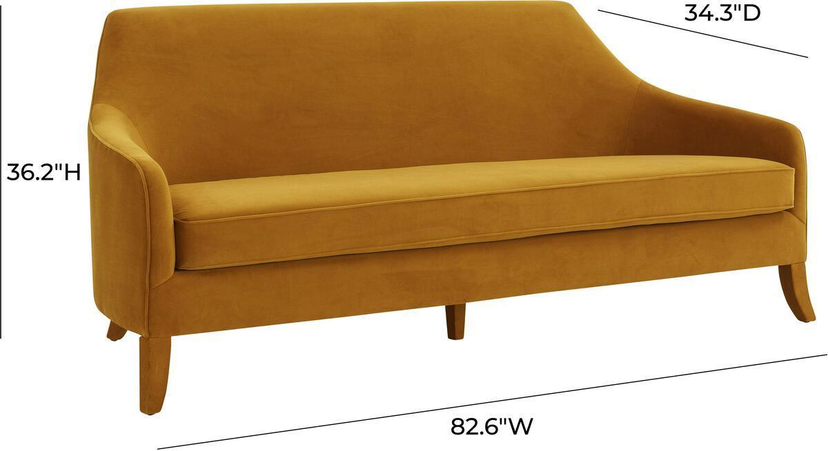 Tov Furniture Sofas & Couches - Neveah Turmeric Velvet Sofa