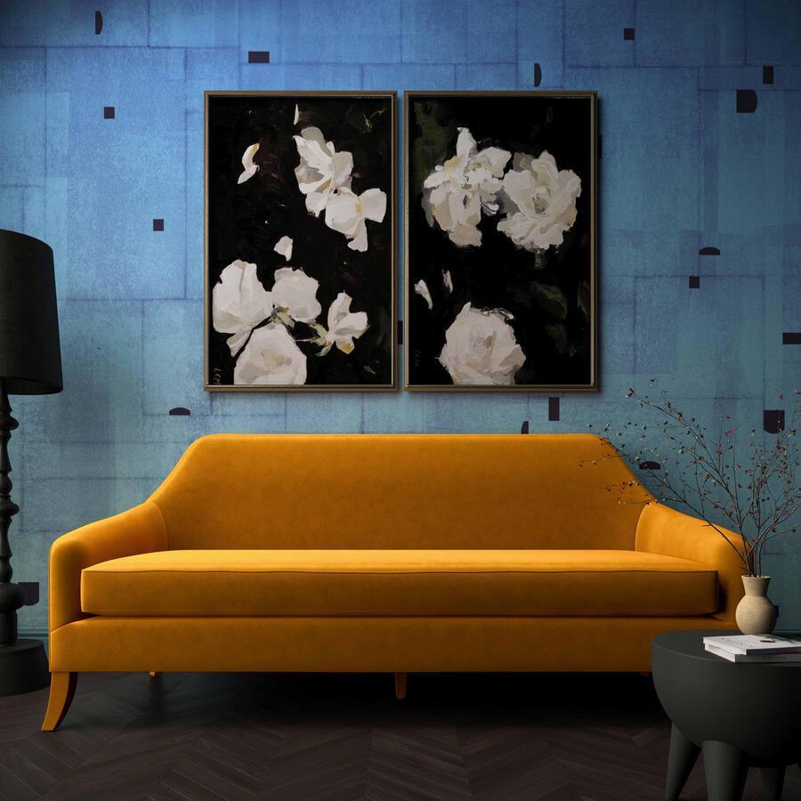 Tov Furniture Sofas & Couches - Neveah Turmeric Velvet Sofa