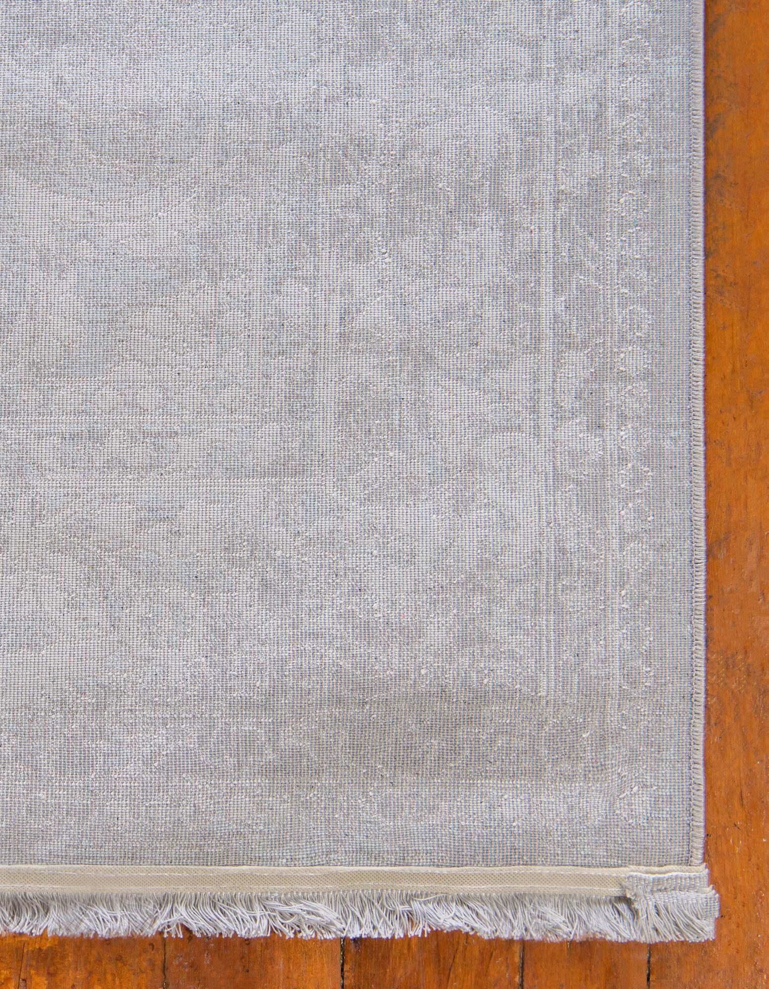 Unique Loom Indoor Rugs - New Classical Border Rectangular 8x10 Rug Light Blue & Ivory