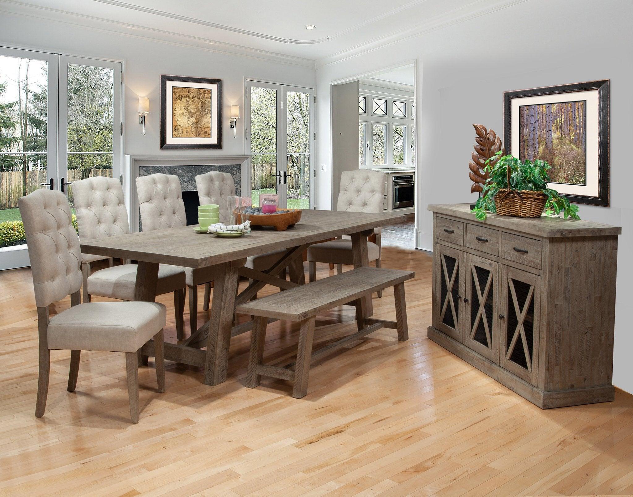 Extension dining table set online