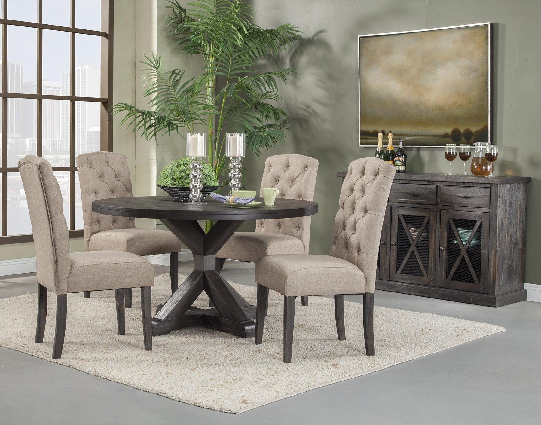 Alpine Furniture Dining Tables - Newberry Round Dining Table Salvaged Grey