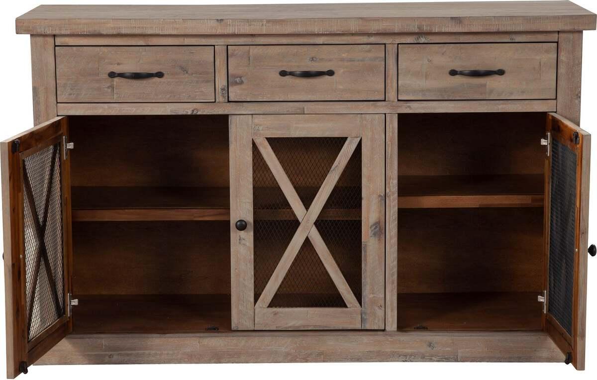 Alpine Furniture Buffets & Sideboards - Newberry Sideboard Weathered Natural