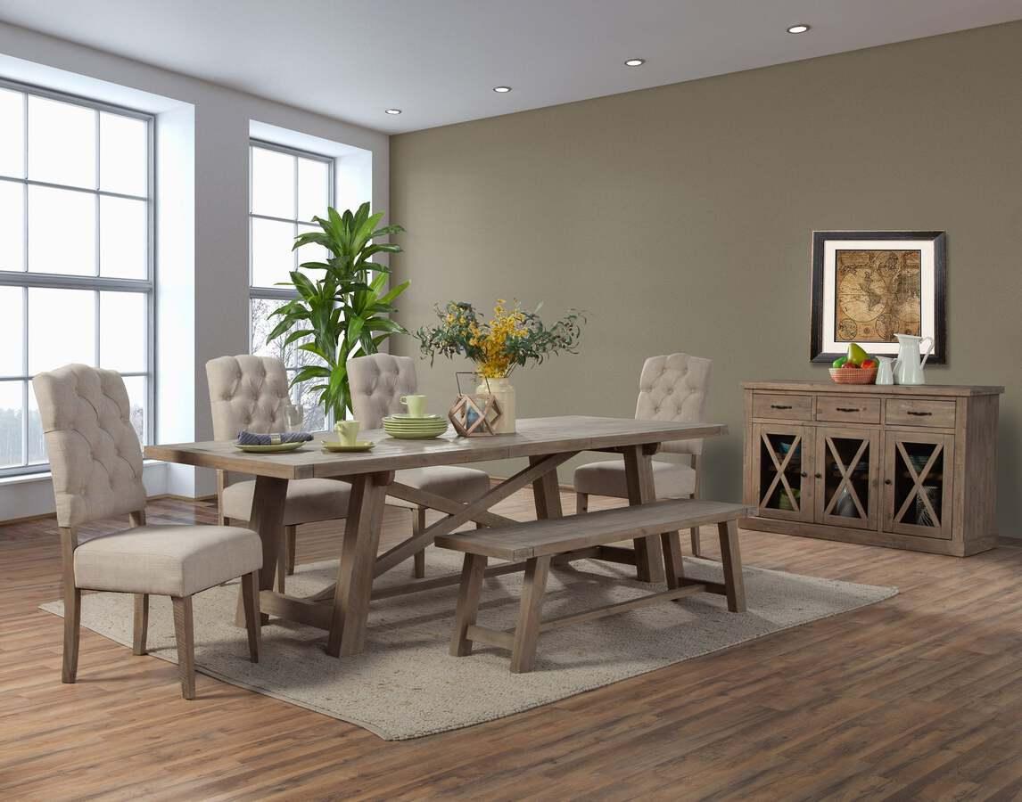 Alpine Furniture Buffets & Sideboards - Newberry Sideboard Weathered Natural