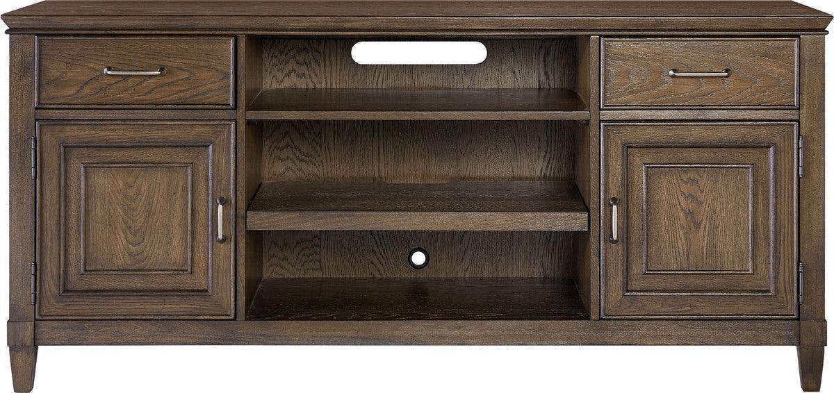 Alpine Furniture TV & Media Units - Newport 66" TV Console in a Planked Oak Finish