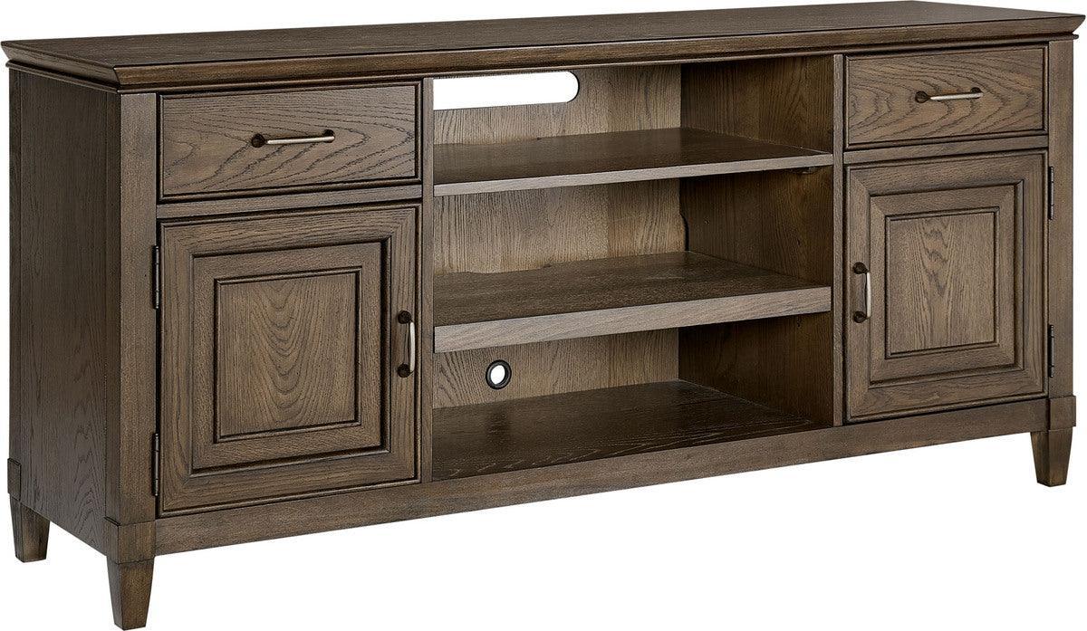 Alpine Furniture TV & Media Units - Newport 66" TV Console in a Planked Oak Finish