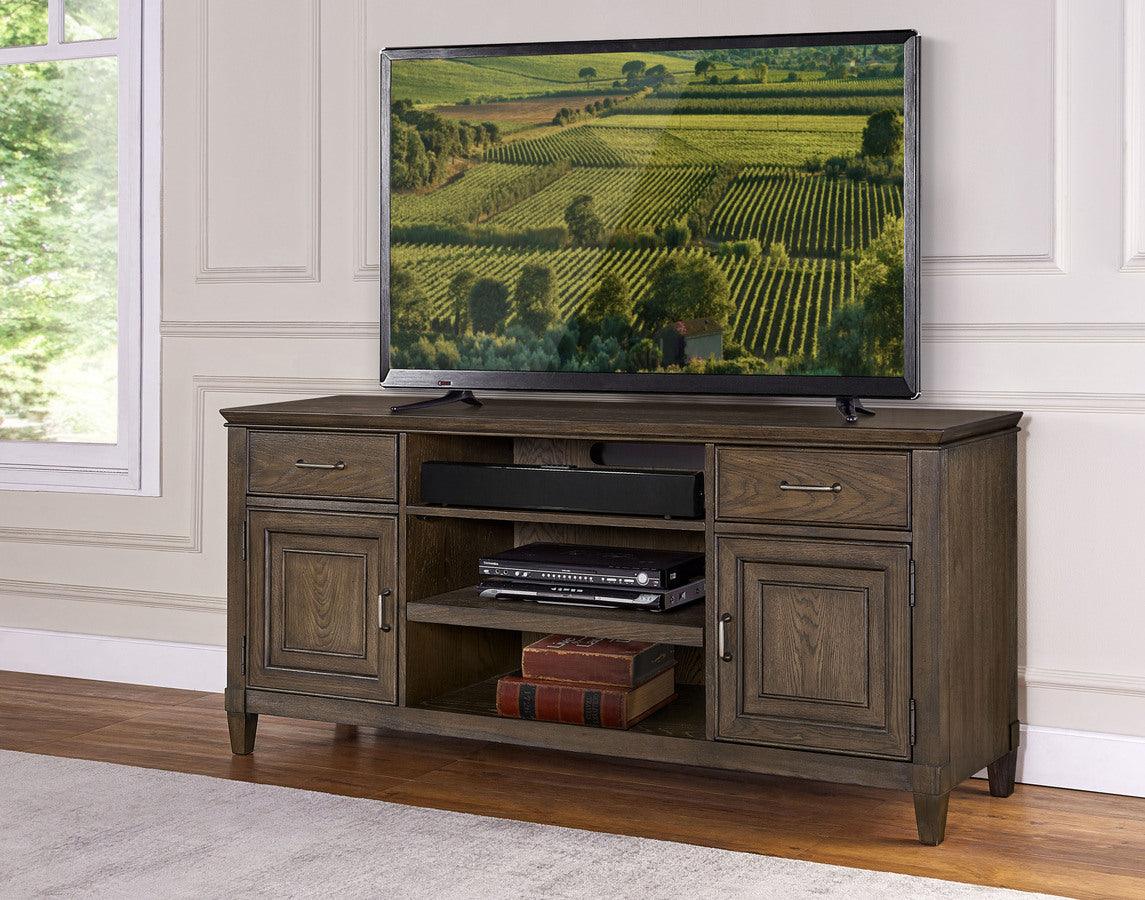 Alpine Furniture TV & Media Units - Newport 66" TV Console in a Planked Oak Finish
