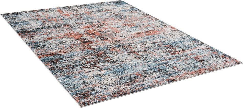Olliix.com Indoor Rugs - Newport Contemporary Abstract Area Rug 5x7' Multicolor