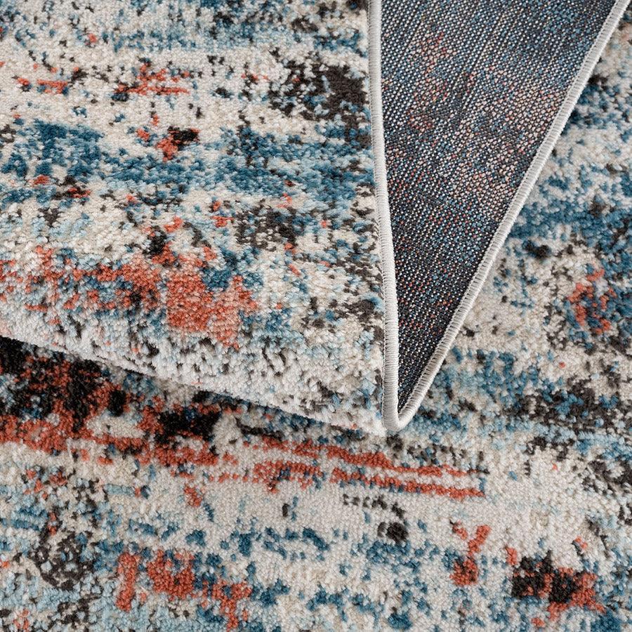 Olliix.com Indoor Rugs - Newport Contemporary Abstract Area Rug 5x7' Multicolor