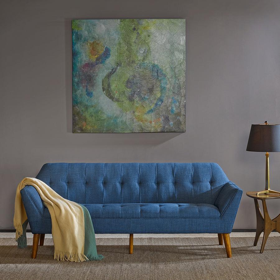 Olliix.com Sofas & Couches - Newport Industrial Sofa W80x D30.75x H31.5" Blue