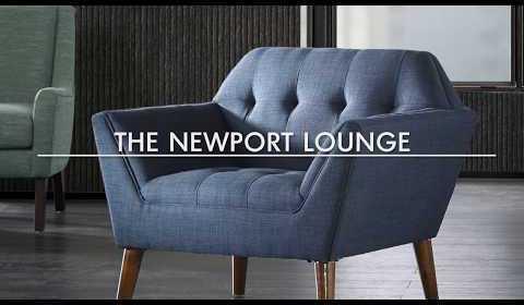 Olliix.com Accent Chairs - Newport Lounge Chair Beige