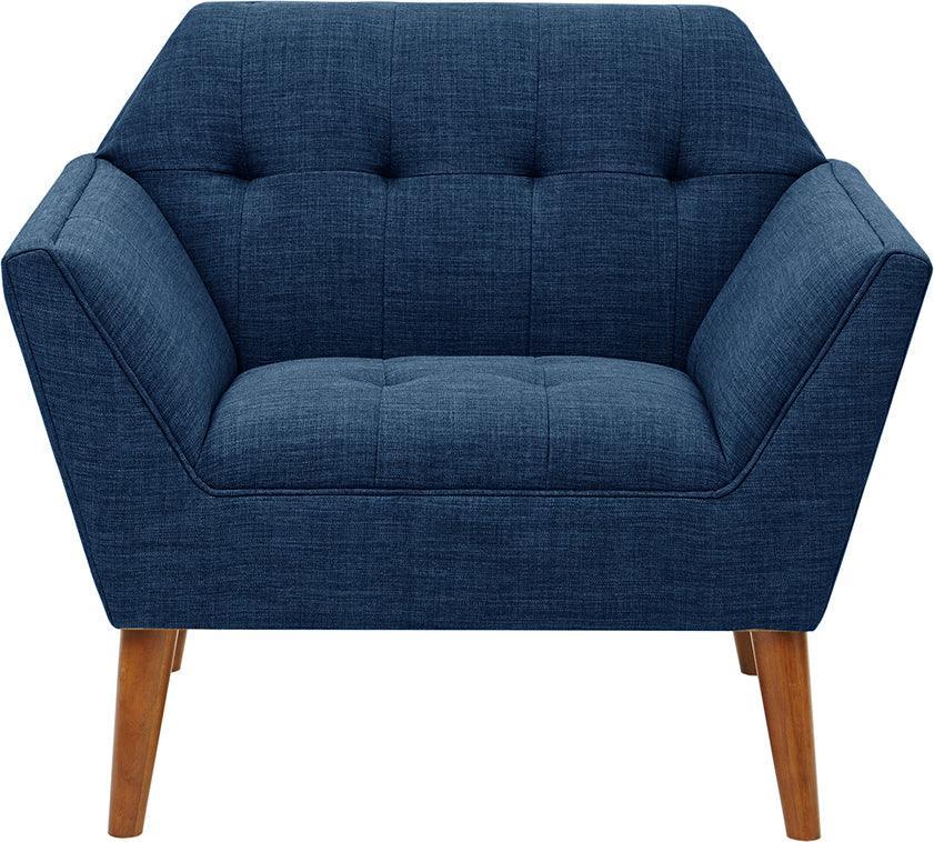 Olliix.com Accent Chairs - Newport Lounge Chair Blue