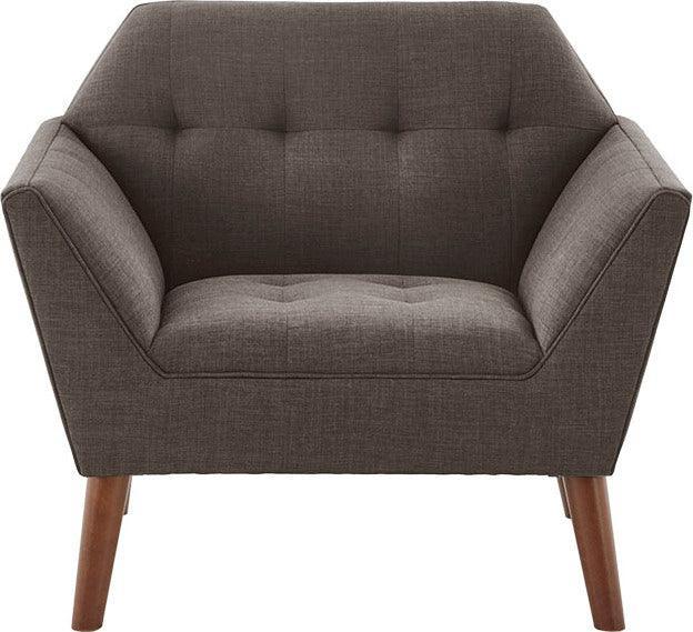 Olliix.com Accent Chairs - Newport Lounge Chair Charcoal