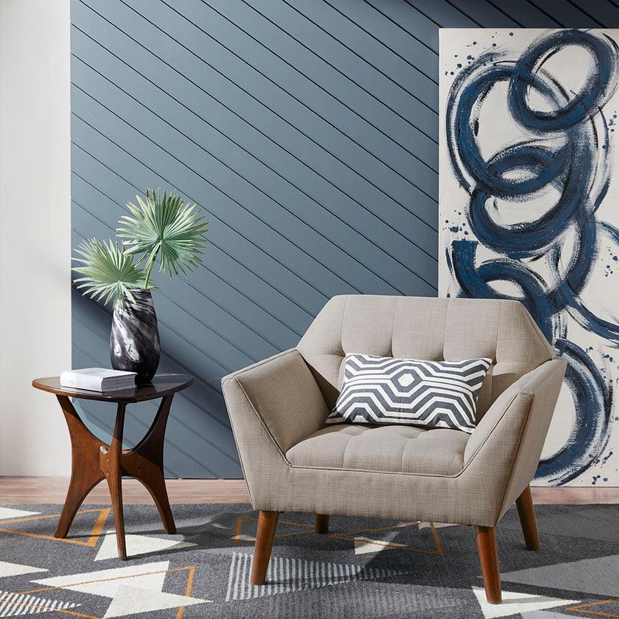 Olliix.com Accent Chairs - Newport Lounge Chair Light Gray