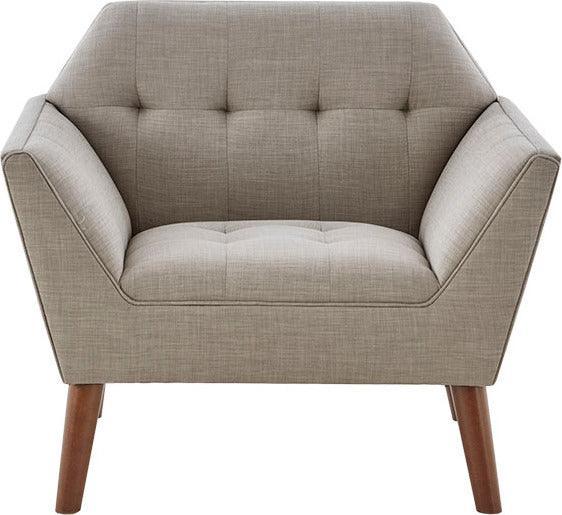 Olliix.com Accent Chairs - Newport Lounge Chair Light Gray