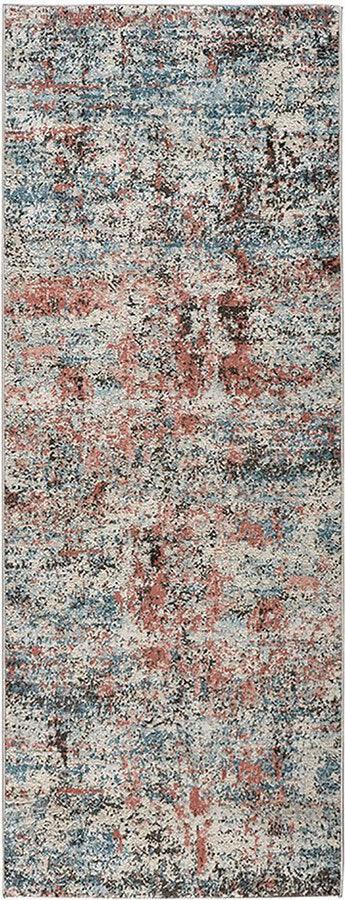 Olliix.com Indoor Rugs - Newport Modern-Contemporary Abstract Area Rug Runner:2'7"x6'10" Multicolor