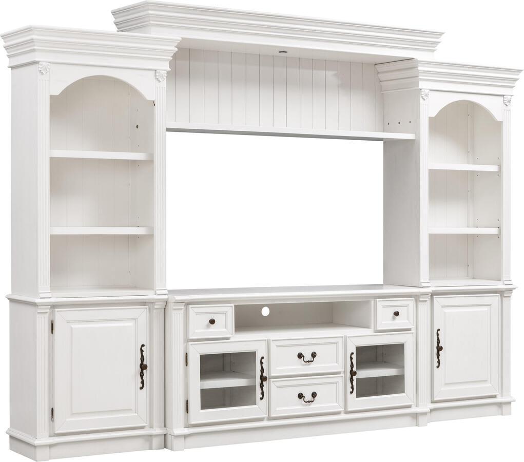 Tov Furniture TV & Media Units - Newport White Entertainment Center for TVs up to 65"