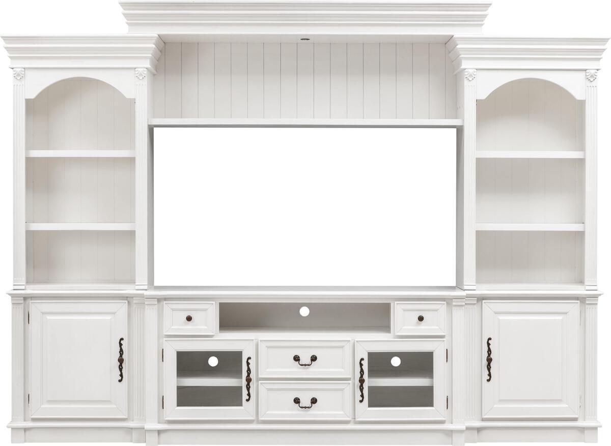 Tov Furniture TV & Media Units - Newport White Entertainment Center for TVs up to 65"