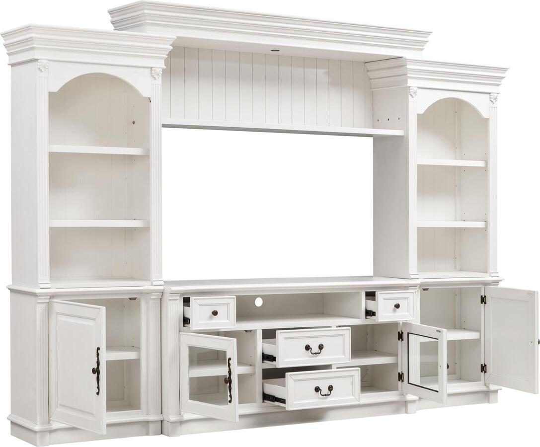 Tov Furniture TV & Media Units - Newport White Entertainment Center for TVs up to 65"