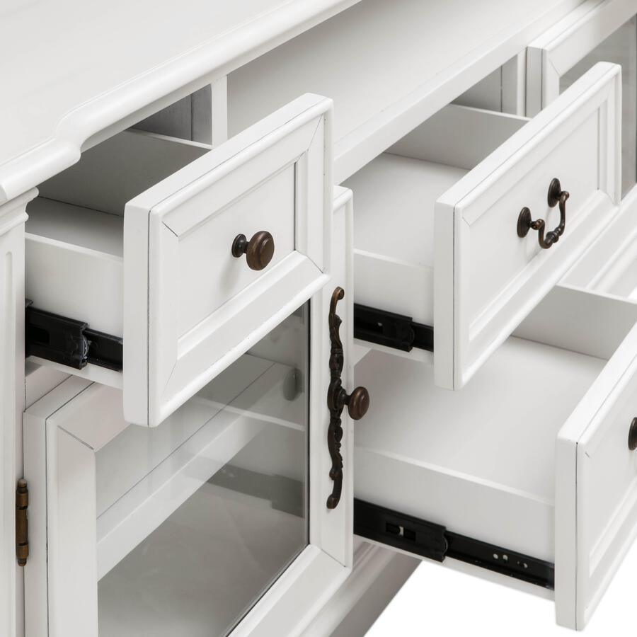 Tov Furniture TV & Media Units - Newport White Entertainment Center for TVs up to 65"