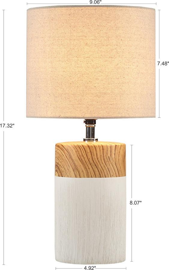 Olliix.com Table Lamps - Nicolo Ceramic Table Lamp White