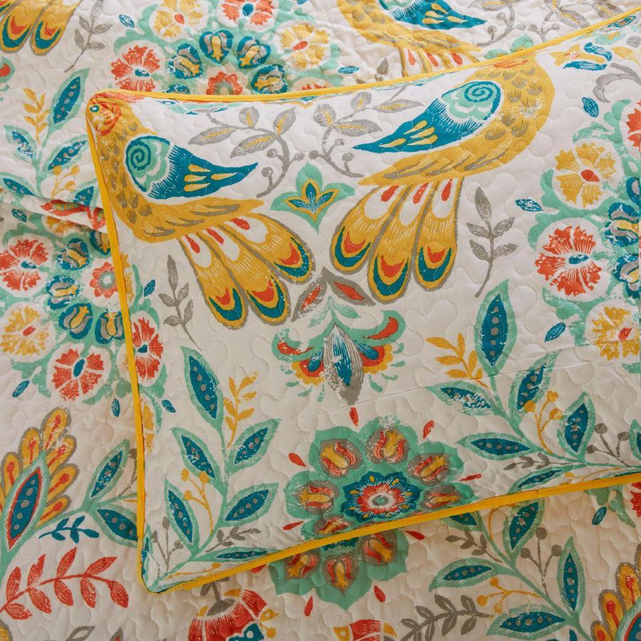 Olliix.com Comforters & Blankets - Nina Twin/Twin XL Reversible Coverlet Set Multicolor