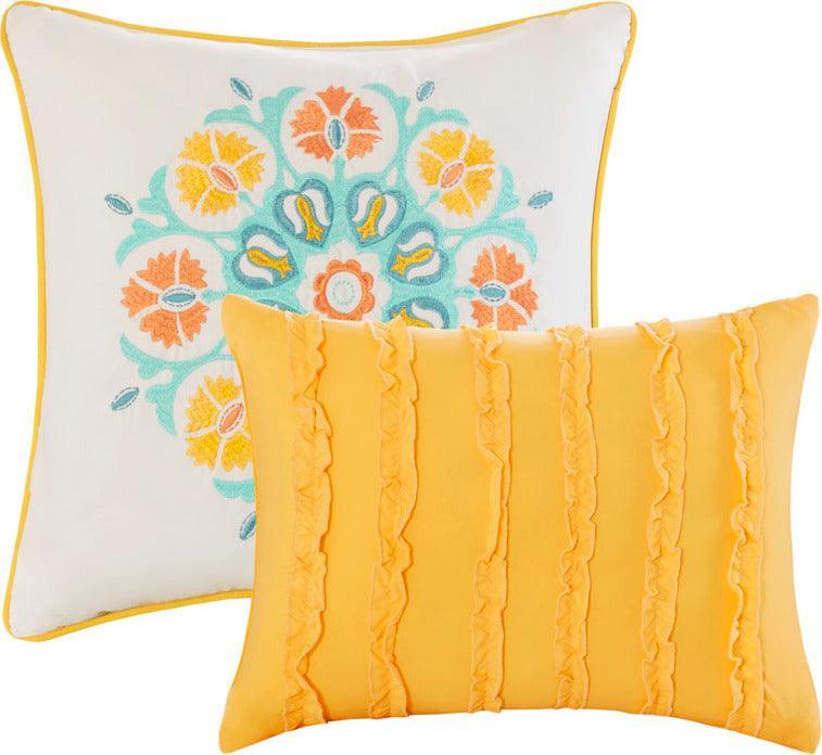 Olliix.com Comforters & Blankets - Nina Twin/Twin XL Reversible Coverlet Set Multicolor
