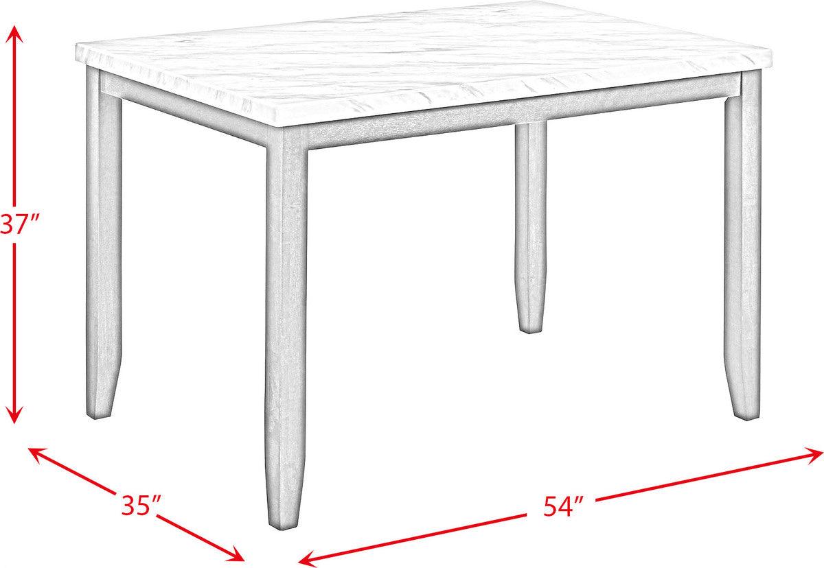 Elements Dining Sets - Nixon 7PC Counter Height Dining Set in White
