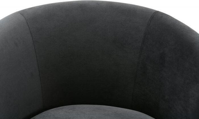 Tov Furniture Accent Chairs - Noah Black Swivel Chair