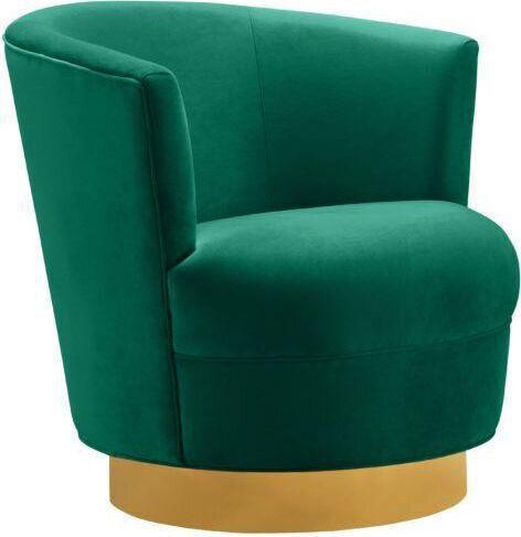 Tov Furniture Accent Chairs - Noah Swivel Chair Green
