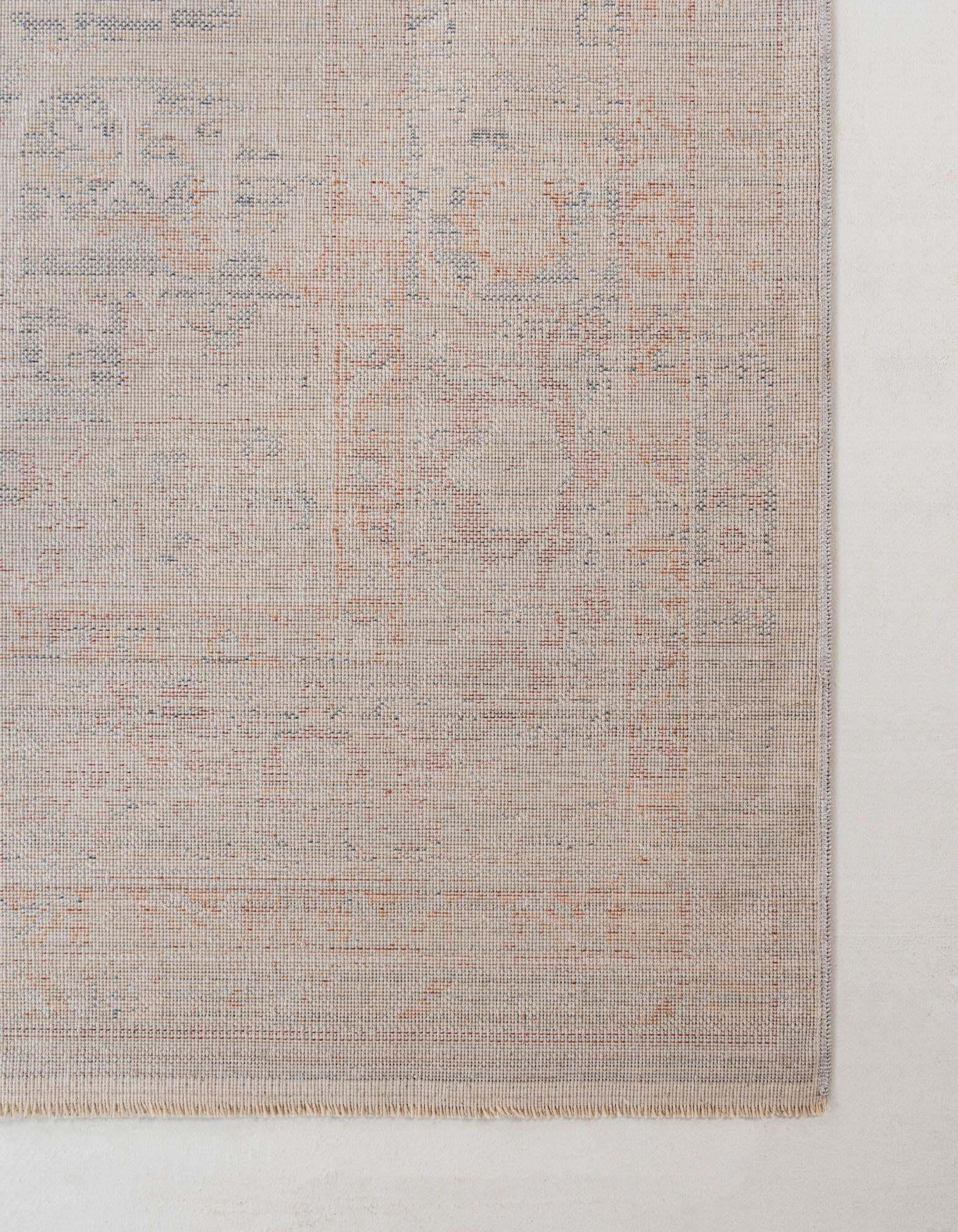 Unique Loom Indoor Rugs - Noble Medallion Rectangular 8x10 Rug Red & Beige