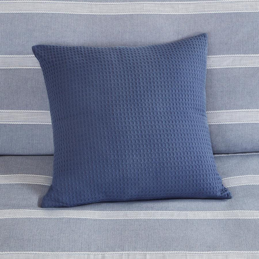 Olliix.com Comforters & Blankets - Noble Transitional Cotton Comforter Set Blue Queen