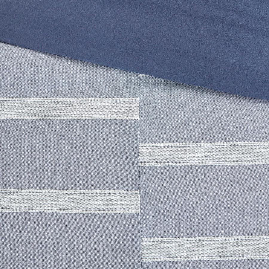 Olliix.com Comforters & Blankets - Noble Transitional Cotton Comforter Set Blue Queen