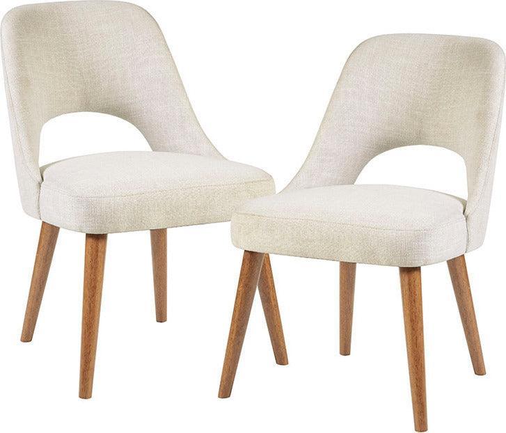 Olliix.com Dining Chairs - Nola Dining Side Chair Cream (Set of 2)