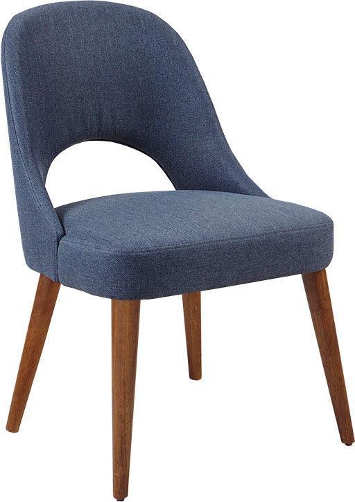 Olliix.com Dining Chairs - Nola Dining Side Chair (Set of 2) Pecan & Navy