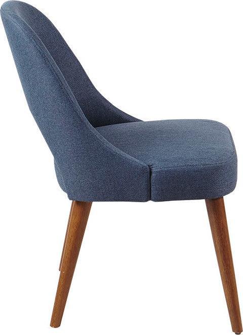 Olliix.com Dining Chairs - Nola Dining Side Chair (Set of 2) Pecan & Navy