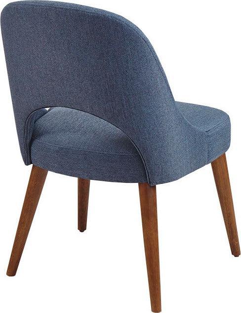 Olliix.com Dining Chairs - Nola Dining Side Chair (Set of 2) Pecan & Navy