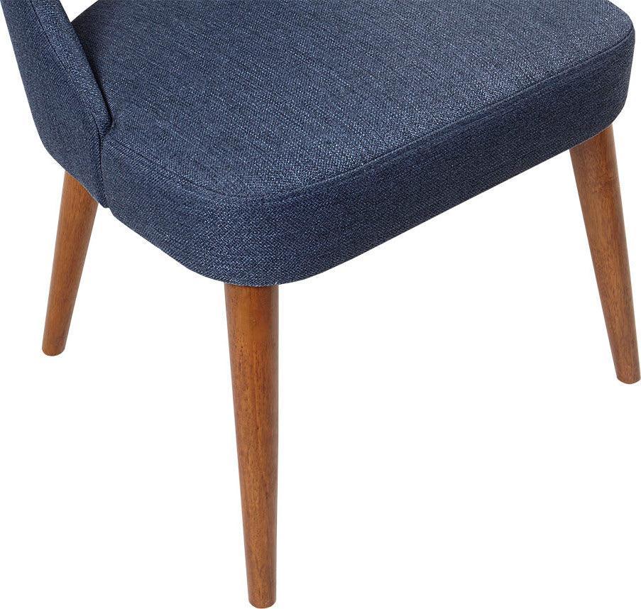 Olliix.com Dining Chairs - Nola Dining Side Chair (Set of 2) Pecan & Navy