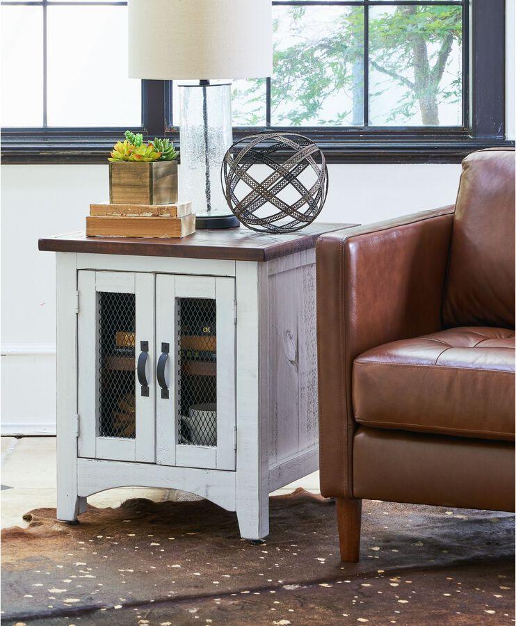 Elements Side & End Tables - Nolan End Table in White