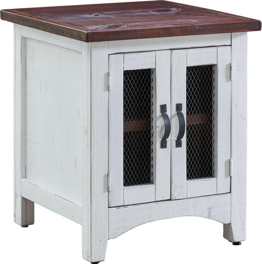 Elements Side & End Tables - Nolan End Table in White