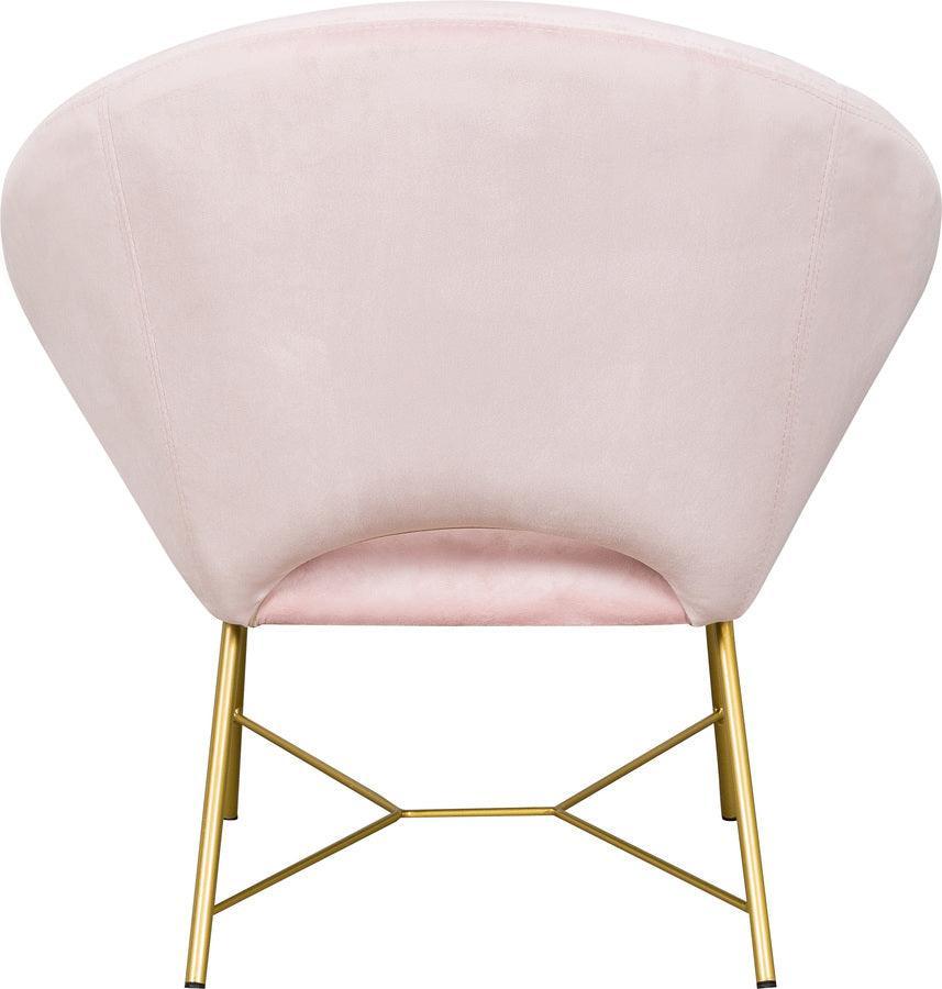 Tov Furniture Accent Chairs - Nolan Velvet Chair Blush