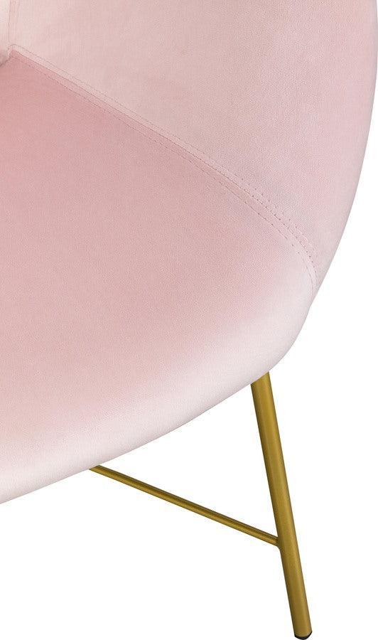 Tov Furniture Accent Chairs - Nolan Velvet Chair Blush