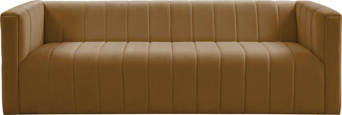 Tov Furniture Sofas & Couches - Norah Cognac Velvet Sofa Cognac