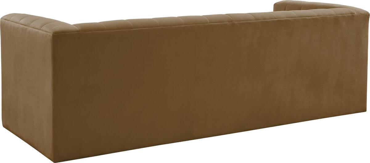 Tov Furniture Sofas & Couches - Norah Cognac Velvet Sofa Cognac