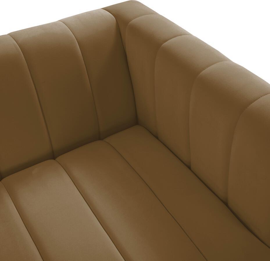 Tov Furniture Sofas & Couches - Norah Cognac Velvet Sofa Cognac