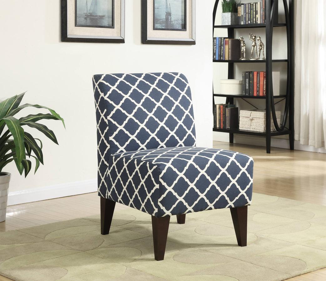 Elements Accent Chairs - North Accent Slipper Chair Blue