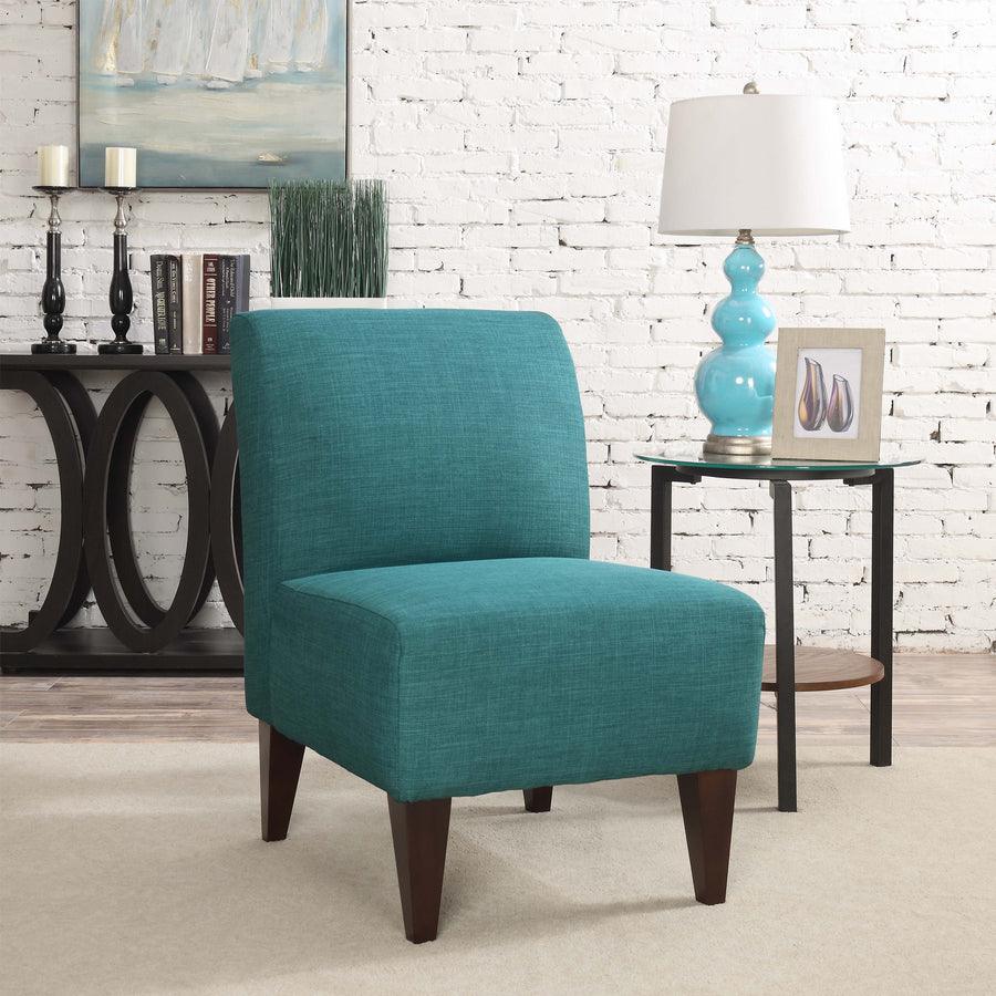 Elements Accent Chairs - North Accent Slipper Chair Teal