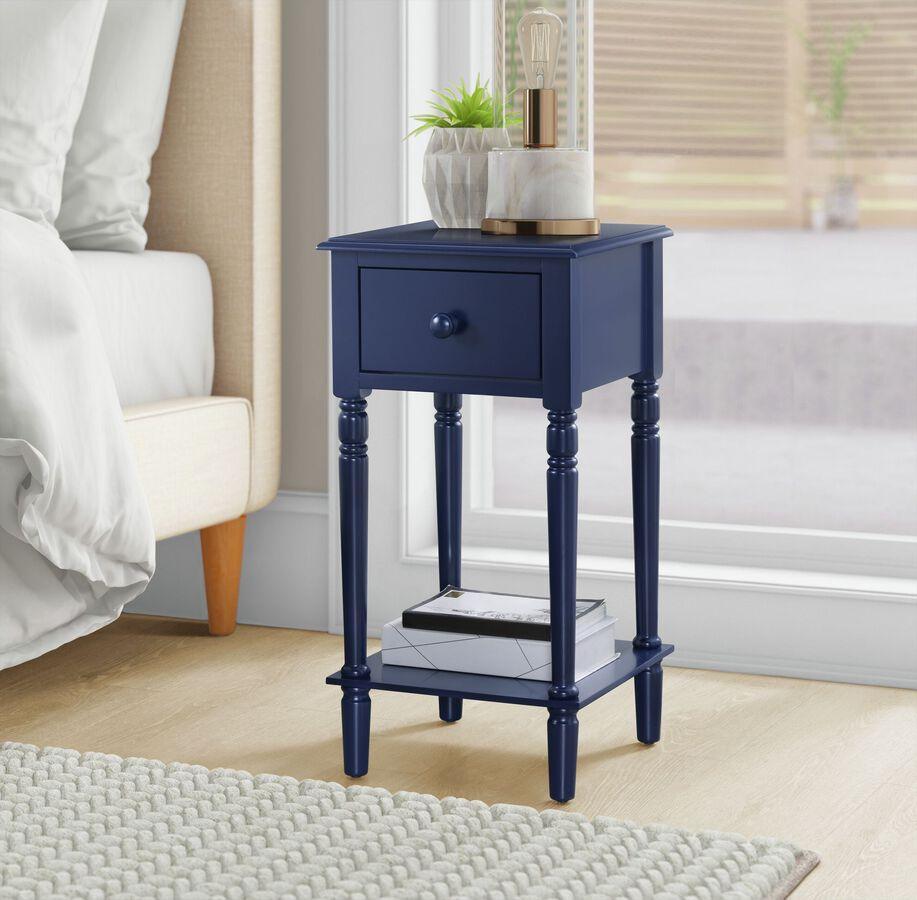 Elements Nightstands & Side Tables - Nova Nightstand with USB in Blue