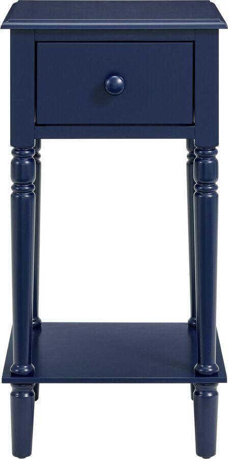 Elements Nightstands & Side Tables - Nova Nightstand with USB in Blue